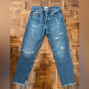 AGOLDE JAMIE STRAIGHT LEG DENIM PANTS